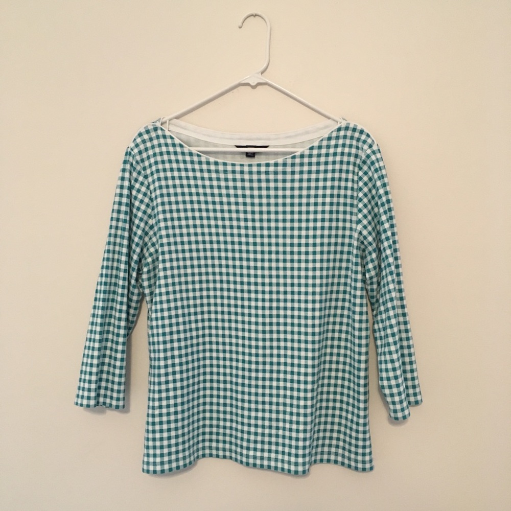 Like New Lands’End Boat Neck Shirt